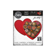 TIM HOLTZ METAL DIE- TRUE LOVE COLORIZED 24 dies 666290